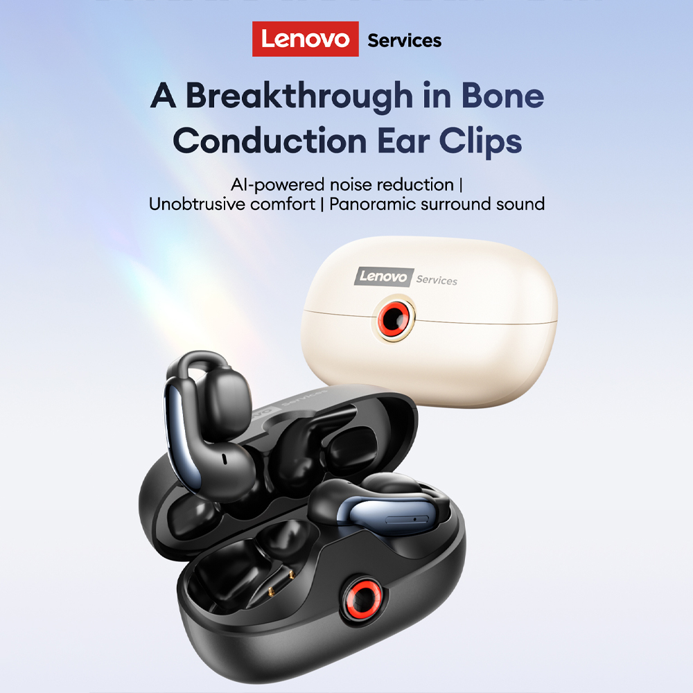 Earbuds Charging Case - Lenovo LES-108 骨伝導 TWS イヤークリップ イヤホン