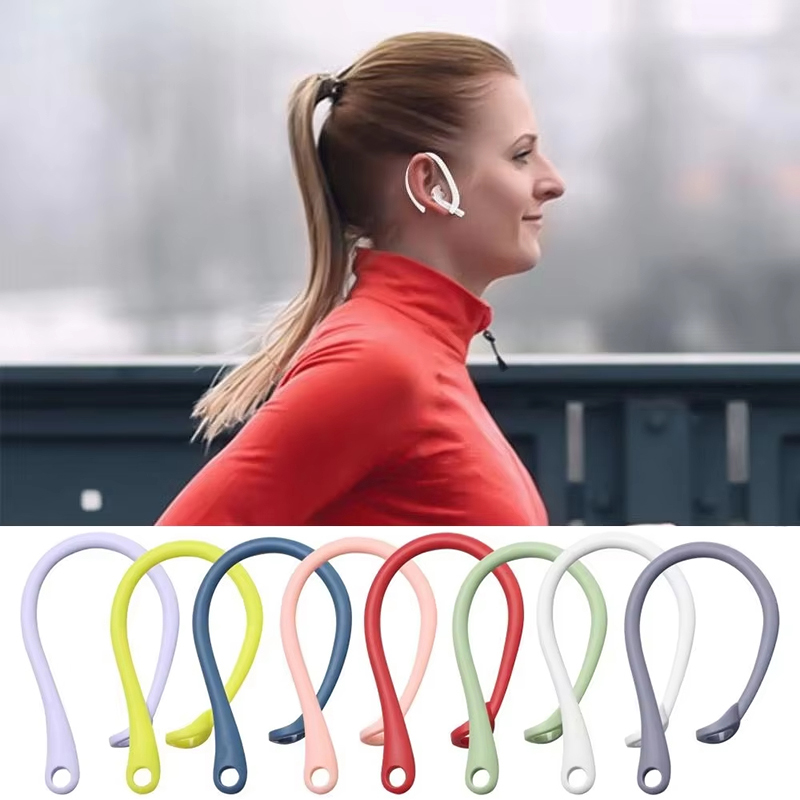 Sports Earphone Hook - Apple AirPods 4/3/2/1/Pro対応 シリコン製紛失防止イヤーフック 1ペア スポーツ/落下防止