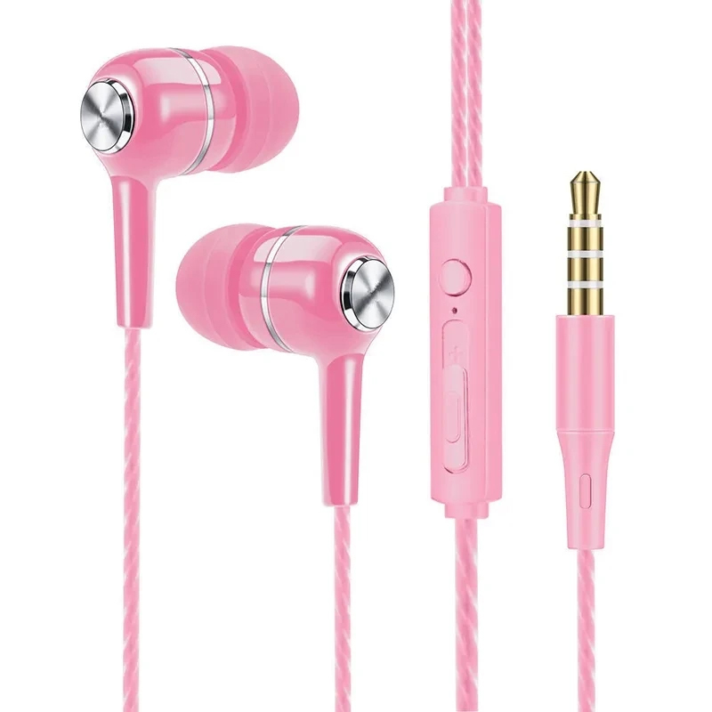 Audiophile Headphone Wired - 有線ヘッドフォン 3.5mm インイヤー スポーツ イヤホン 低音