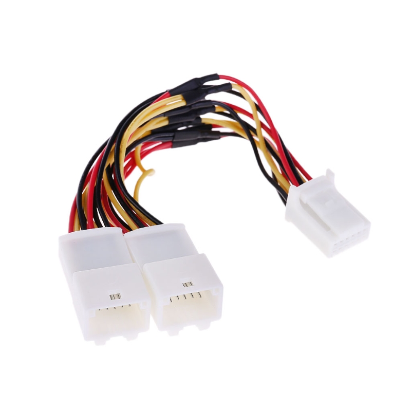 Audio Splitter Y - 2026年式 新型Yケーブルスプリッターアダプター 6+6プラグ オーディオナビ AUX CDCチューニング