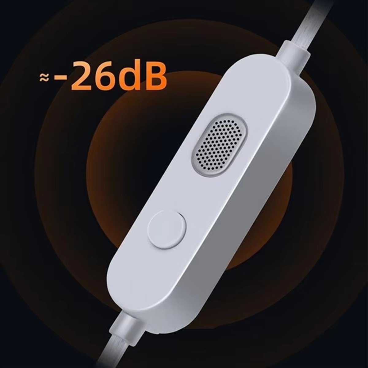 Wired Earphone Mic - ABAN ヘッドフォンコード M2 デュアルマイク銀メッキケーブル 3.5 ミリメートルアップグレードケーブルイヤホンケーブルヘッドセットワイヤー