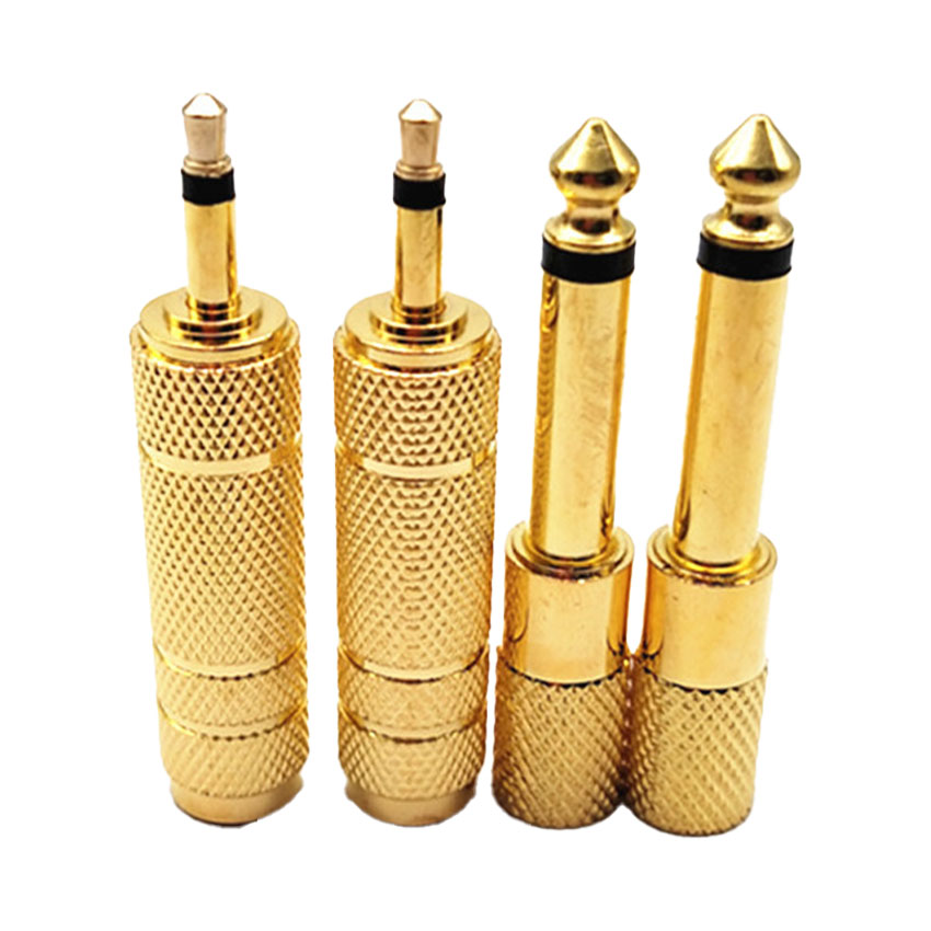 Cable Extension 3.5 - 6.5mmメス-3.5mmオスジャック、3.5mmメス-6.35mmオスプラグ、モノラルオーディオマイクアダプターコンバーター、AUXケーブル、金メッキS1