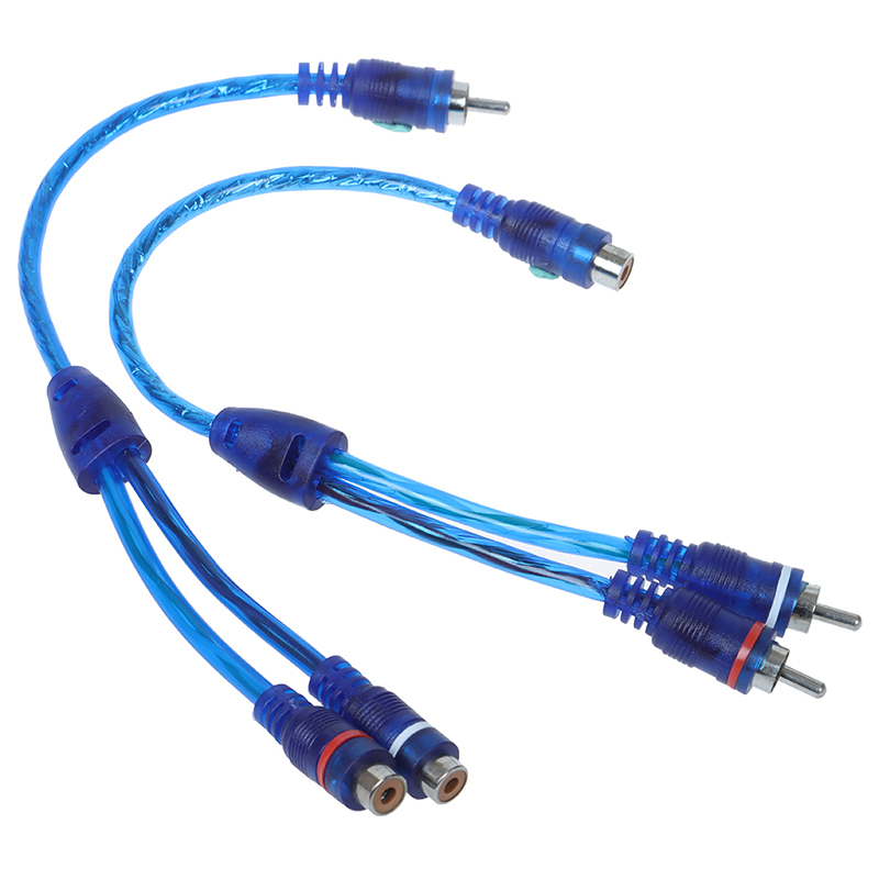Audio Splitter Y - 車の MP3 オーディオ RCA Y スプリッター