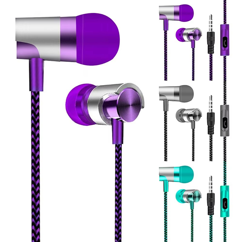 Audiophile Headphone Wired - 9D ステレオ有線ヘッドフォン低音マイク付きイヤホンインイヤーヘッドフォン 3.5 ミリメートル有線イヤホンイヤフォン電話ヘッドセット Xiaomi Realme