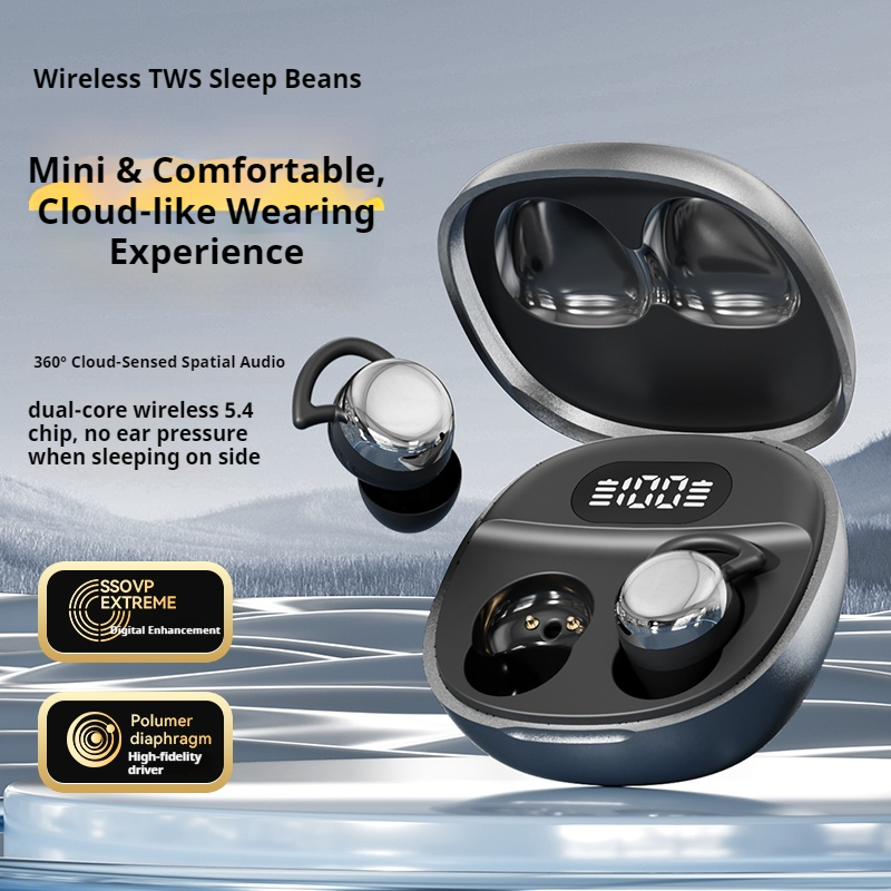 Wired Earphone Mic - オリジナルソニーワイヤレス Bluetooth 5.4 イヤホンスリープワイヤレスヘッドフォンマイクタッチコントロール付き TWS インイヤーヘッドフォンヘッドセット