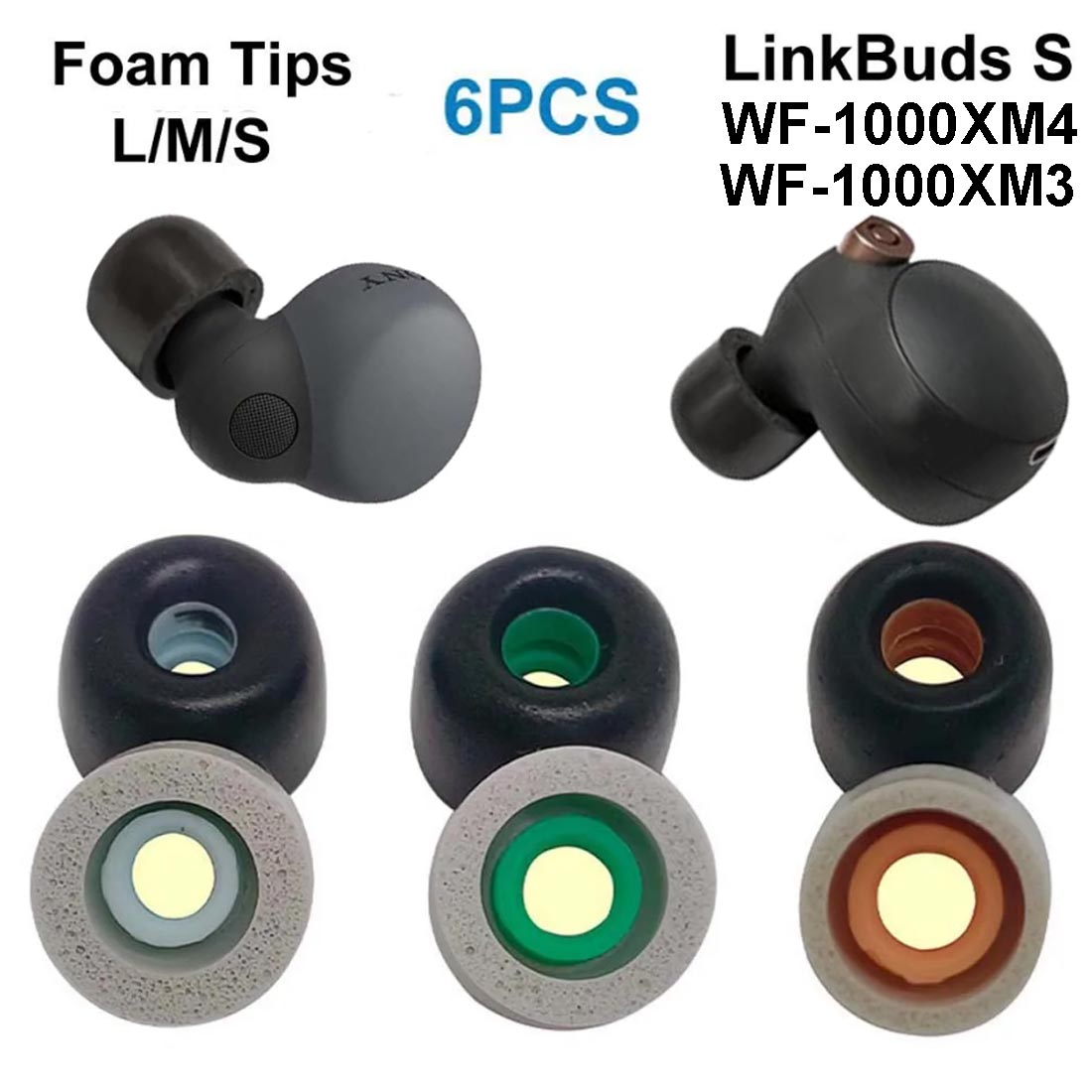 ソニー LinkBuds S WF-1000XM4 WF-1 - Earphone Foam Tip のレビューと価格