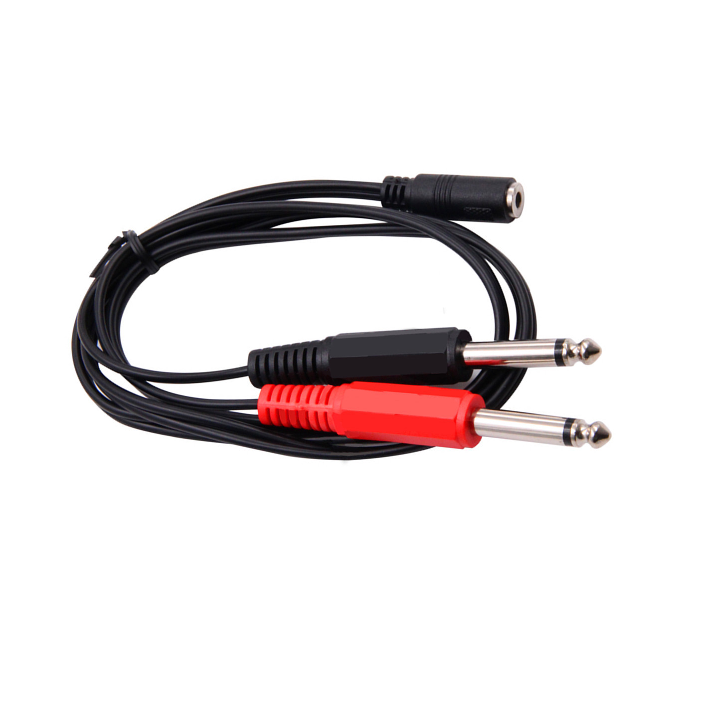 6.35mmオス-2x6.35mmメス変換アダプターケーブル - Audio Splitter Y のレビューと価格