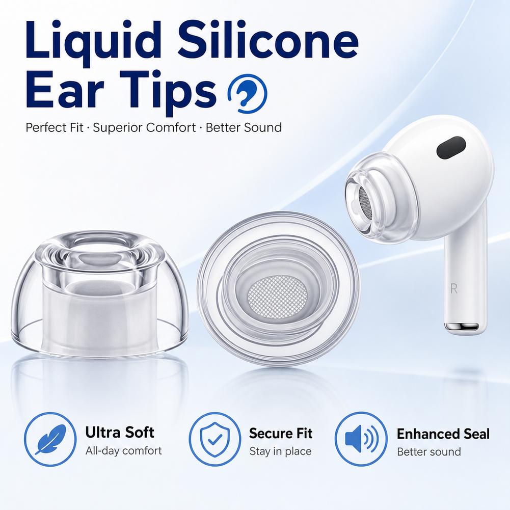 AirPods Pro 3 用シリコンイヤーチップ 滑り止め - Silicone Ear Tip Replacement のレビューと価格