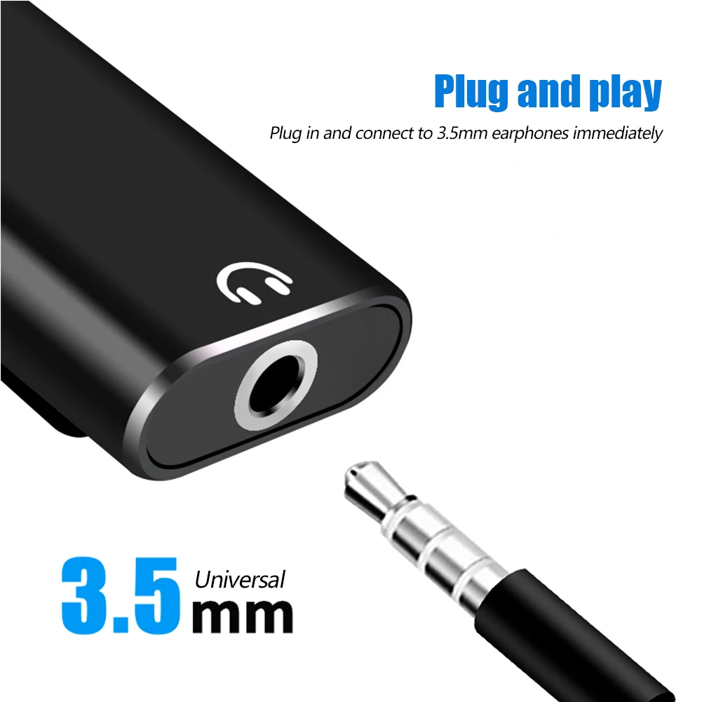 2-in-1 USB-C - 3.5mm ジャックアダプター - Earphone Splitter Jack のレビューと価格