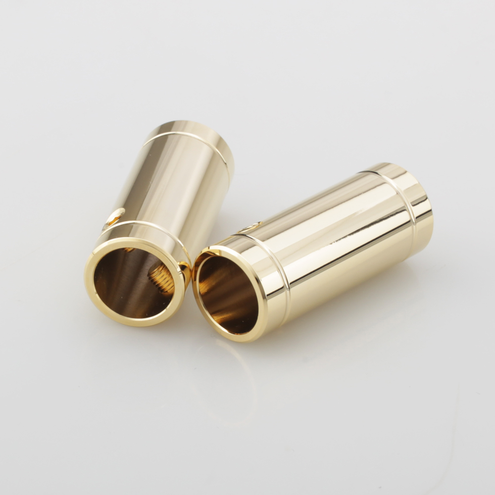4 個のクロム/金メッキスピーカーケーブルオーディオケーブル - Audio Splitter Y のレビューと価格
