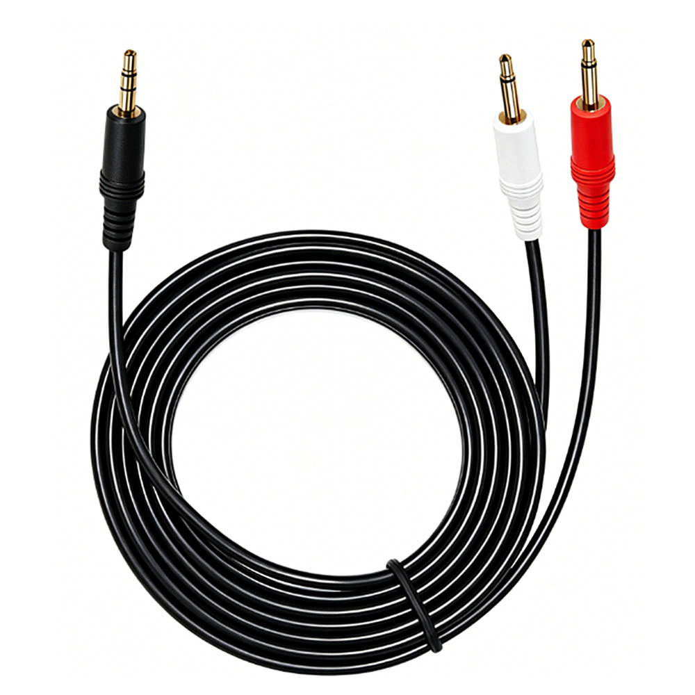 3.5mm TRSステレオオス-デュアル3.5mm TSモノ - Cable Extension 3.5 のレビューと価格