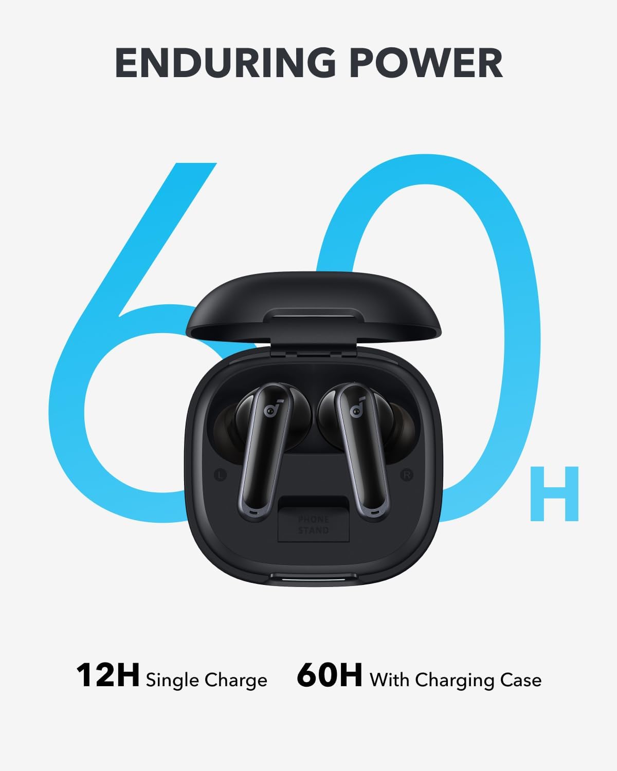 アダプティブノイズキャンセリングイヤホン、60時間再生、2- - Earbuds Charging Case のレビューと価格