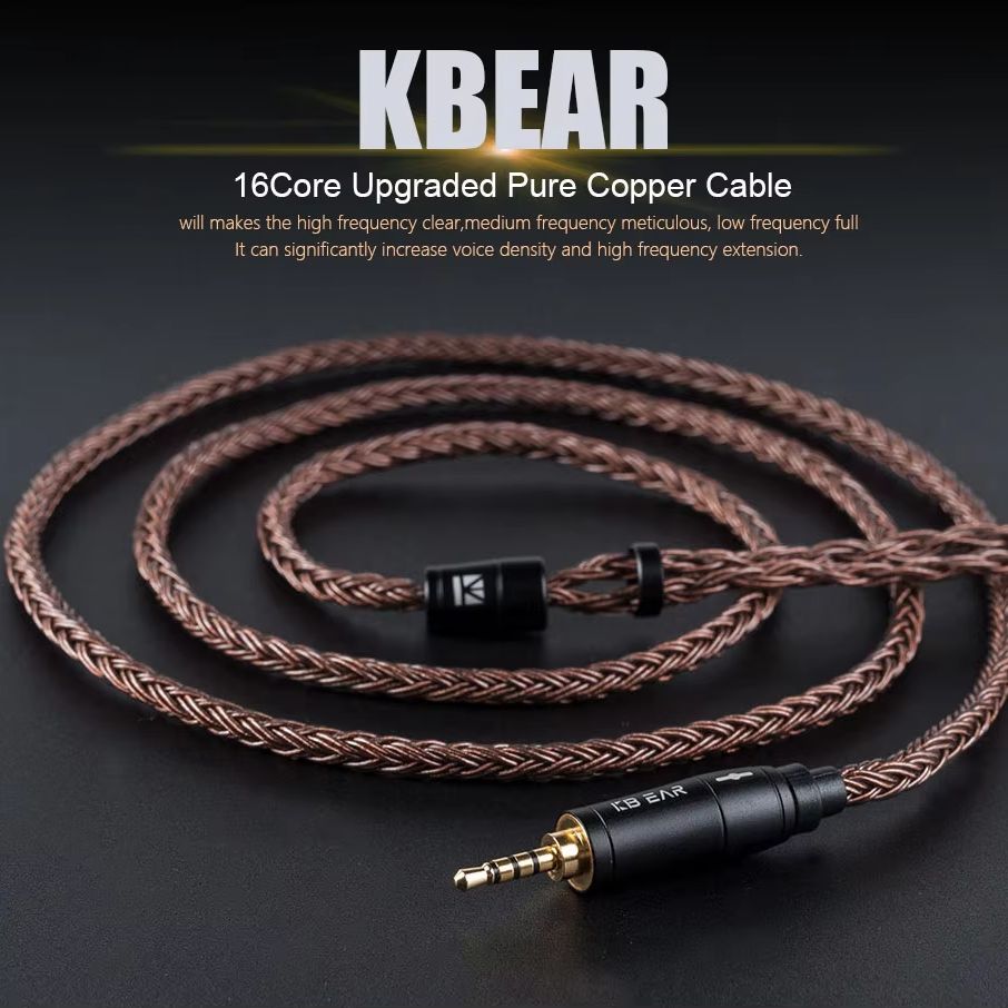 KBEAR 16 コア 2 ピン IEM ヘッドフォンケーブ - In Ear Monitor Iem のレビューと価格