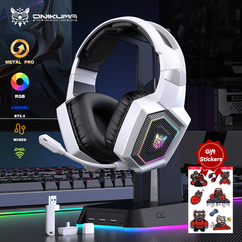 ONIKUMA 2.4GHz ワイヤレスゲーミングヘッドセッ - Gaming Headset Rgb のレビューと価格