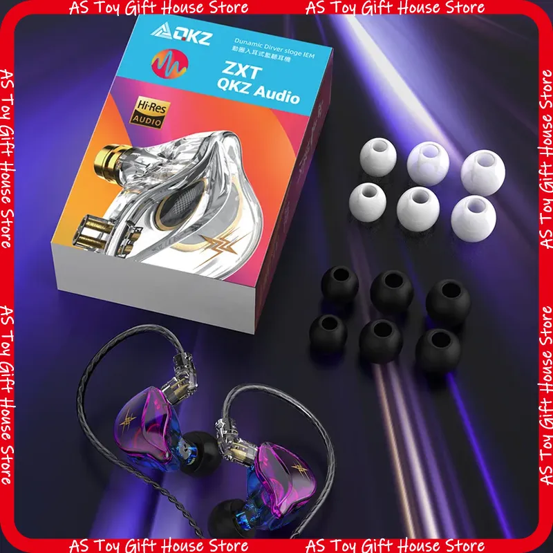QKZ ZXT インイヤー有線ヘッドホン ハイレゾ ダイナミ - Wired Earphone Mic のレビューと価格