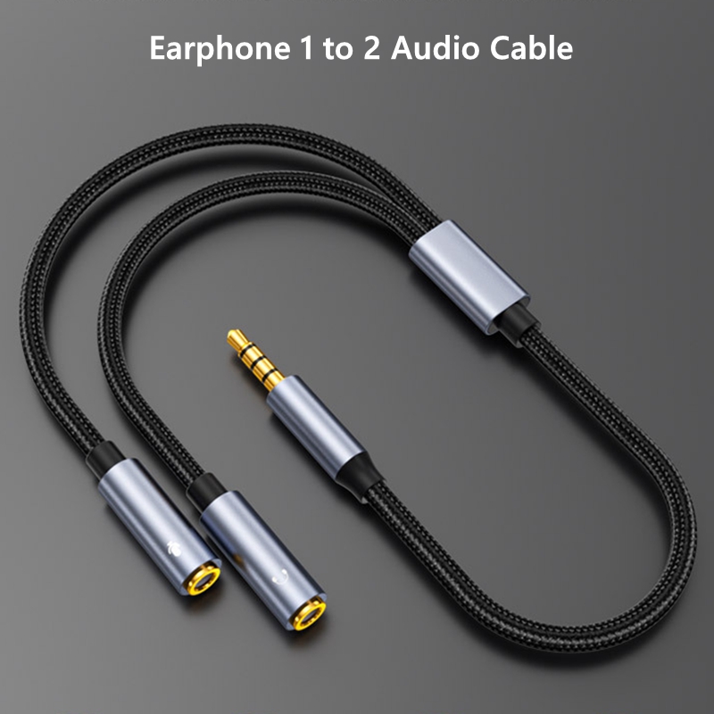 3.5 ミリメートルジャック Aux オーディオケーブルオス - Earphone Splitter Jack のレビューと価格