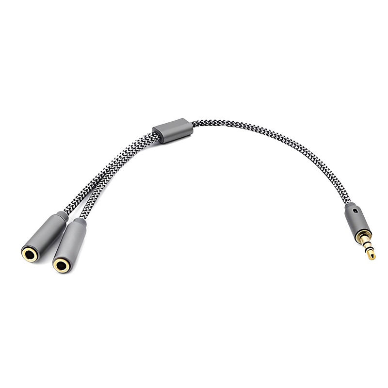イヤホン用Yジャックオーディオスプリッター、オスからメス2個 - Earphone Splitter Jack のレビューと価格