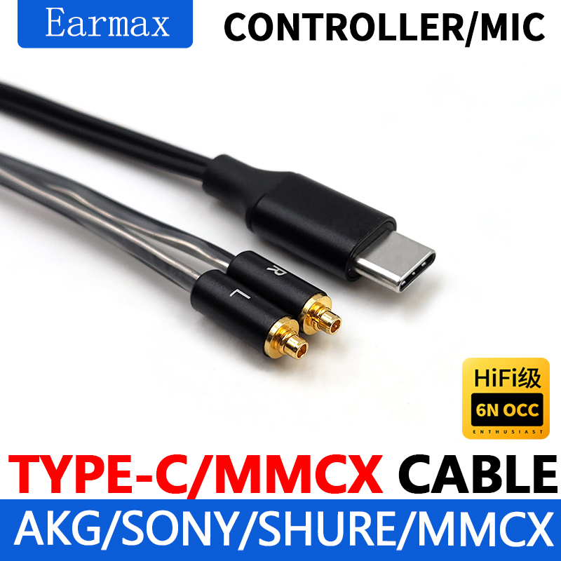 イヤホン用の単結晶銅ケーブル,ハイファイ,タイプテックUSB - Usb C Earphone のレビューと価格